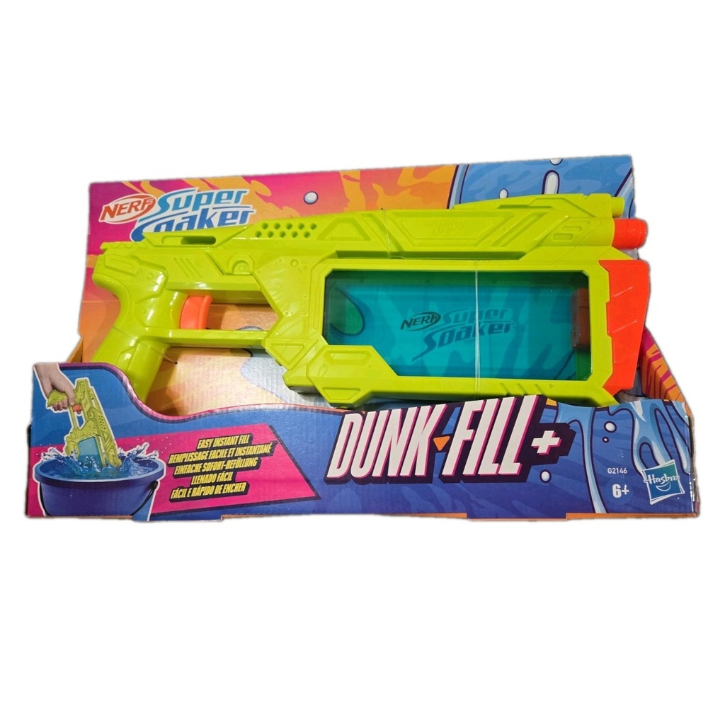 NERF Super Soaker Dunk-Fill+ Water Blaster 2024 Toy Gun Pump Action F2142